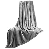 CelinaTex Kuscheldecke 150 x 200 cm Silber grau Luxus Wohndecke Cashmere Touch Sofadecke superweich Mikrofaser Flanell Oeko-TEX Salsa